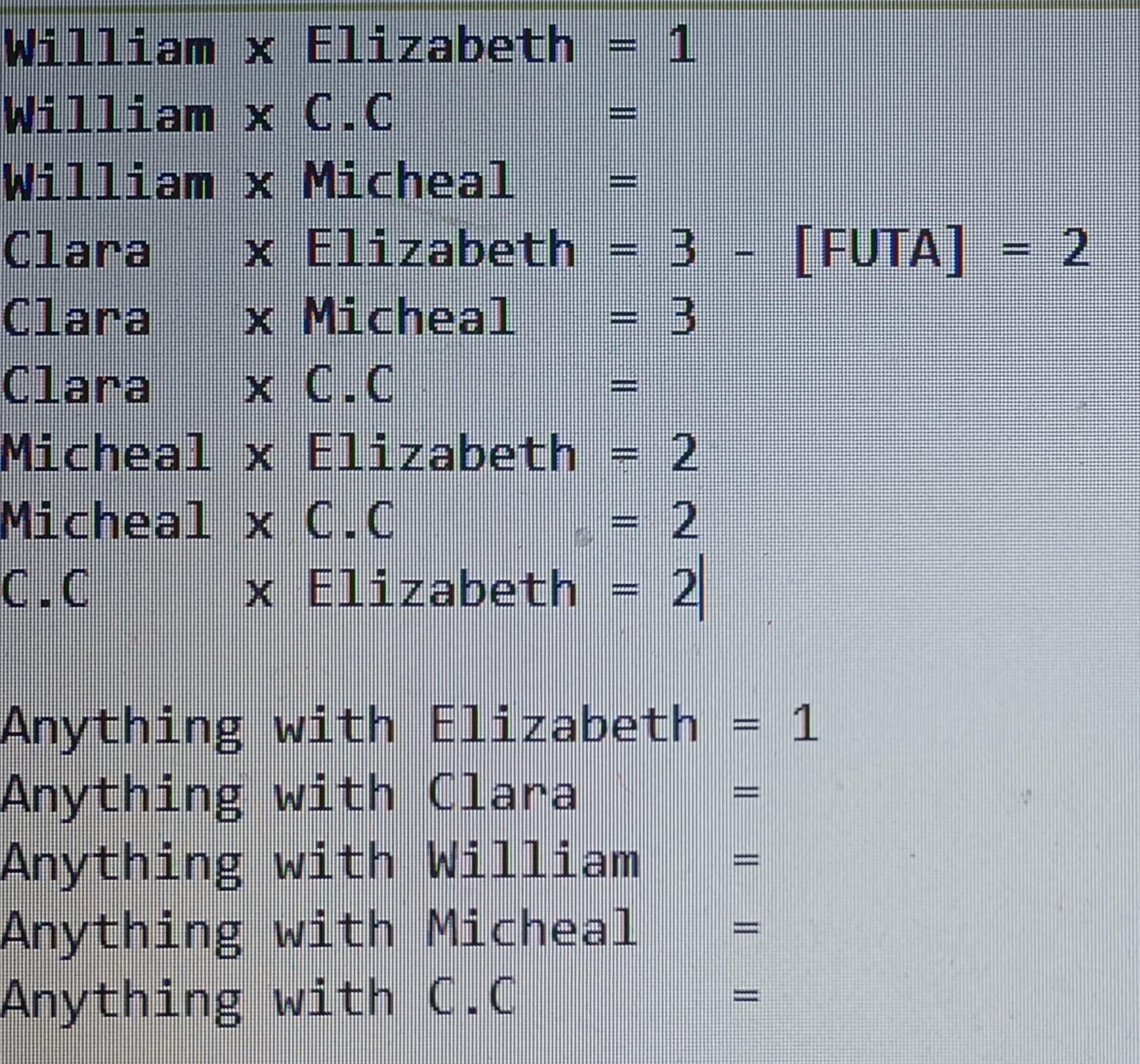 Votes for next vid :)