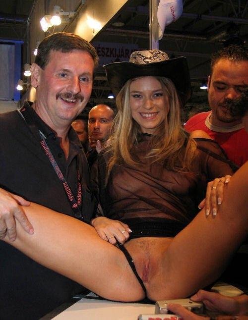 Panties pull to one side 2