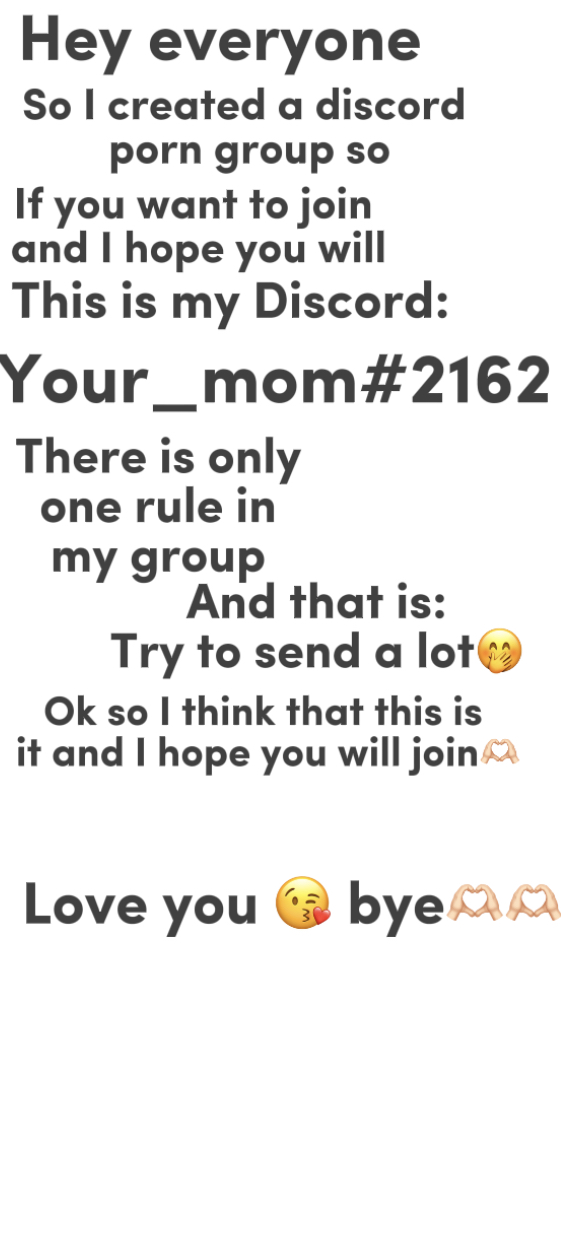 Made a discord porn group!