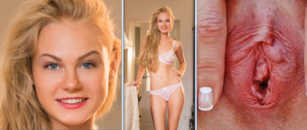 Nancy A opens her vagina 2