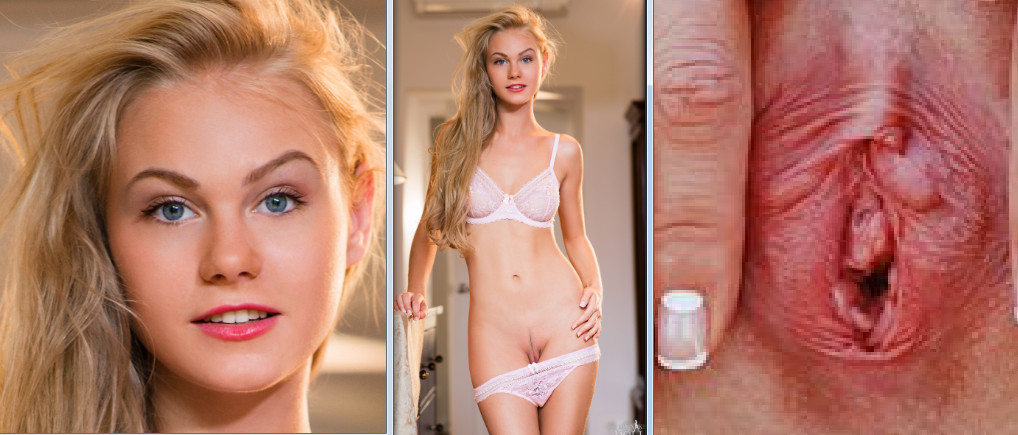 Nancy A opens her vagina 2