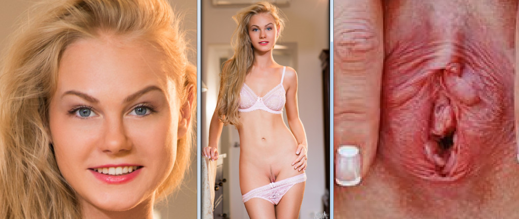 Nancy A opens her vagina 2