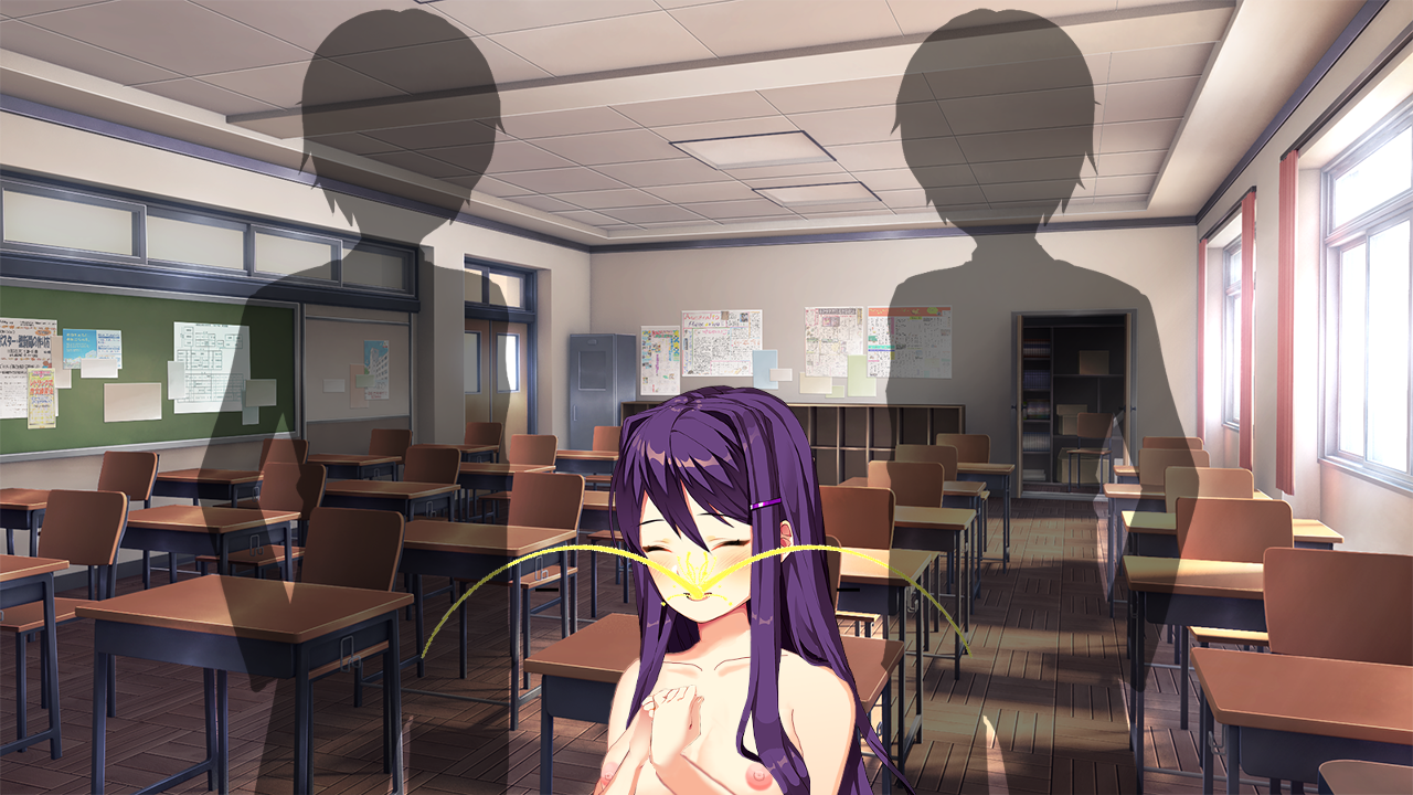 Doki Doki Nudist Club - Peeing On Yuri