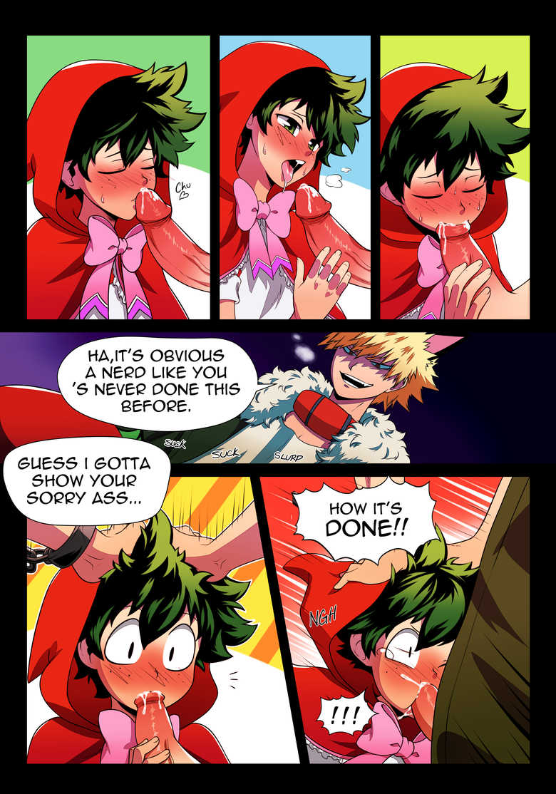 Little red riding hood and the big bad wolf _ BakuDeku cÃ³mic (12 pictures)  - Shooshtime