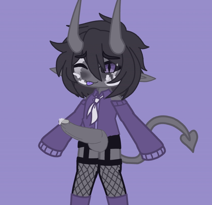 Horny bottom demon boy