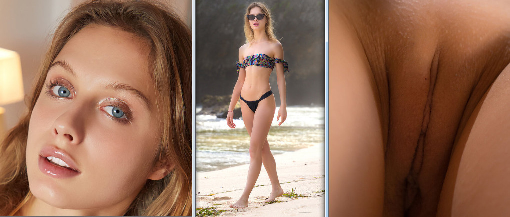 Clarice A opens her vagina