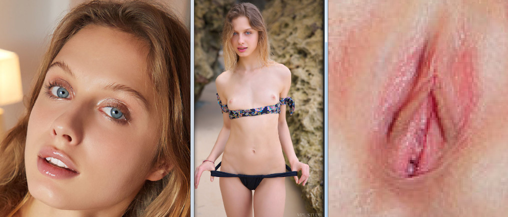 Clarice A opens her vagina