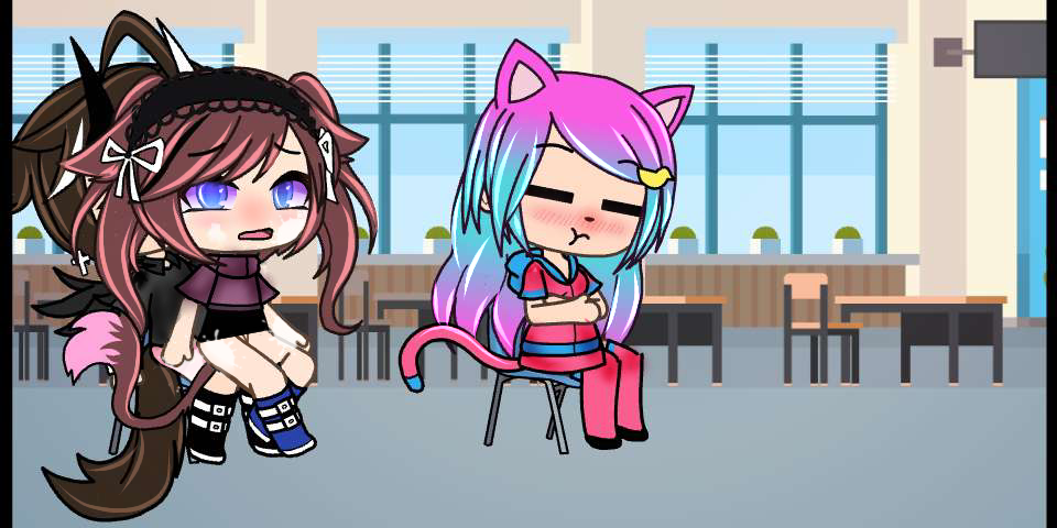 En Clases con @Sofiagacha45 y @Lauty_wolf <3