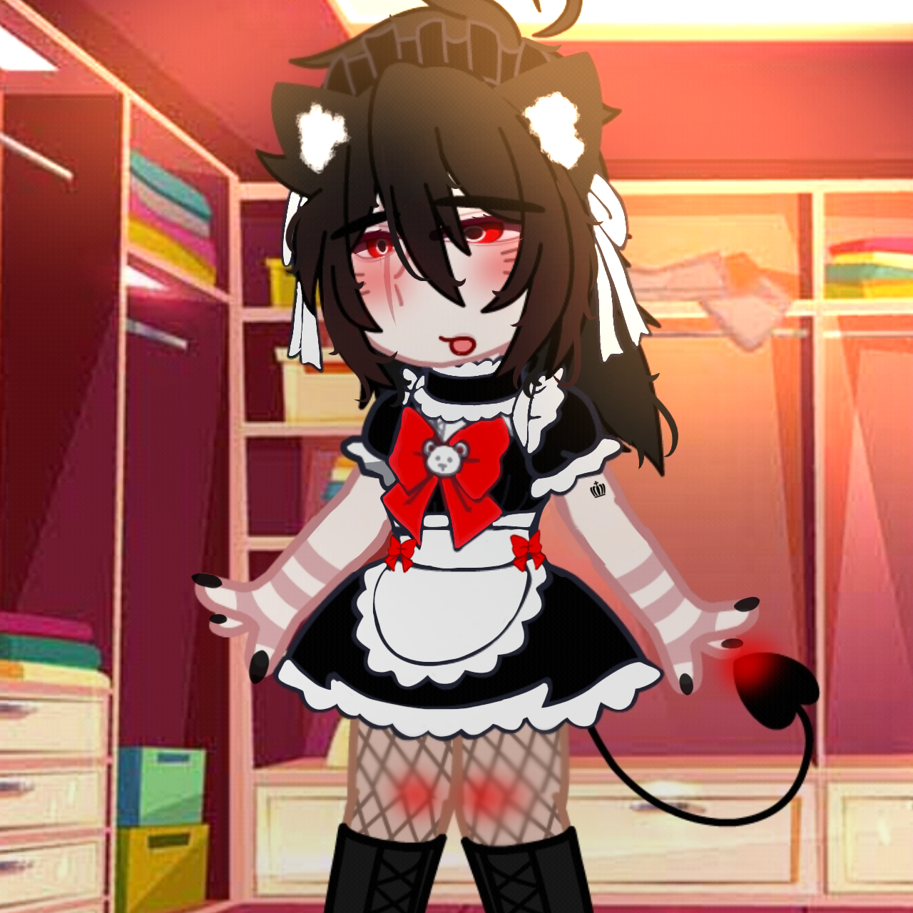 Liam in maid suit ♡