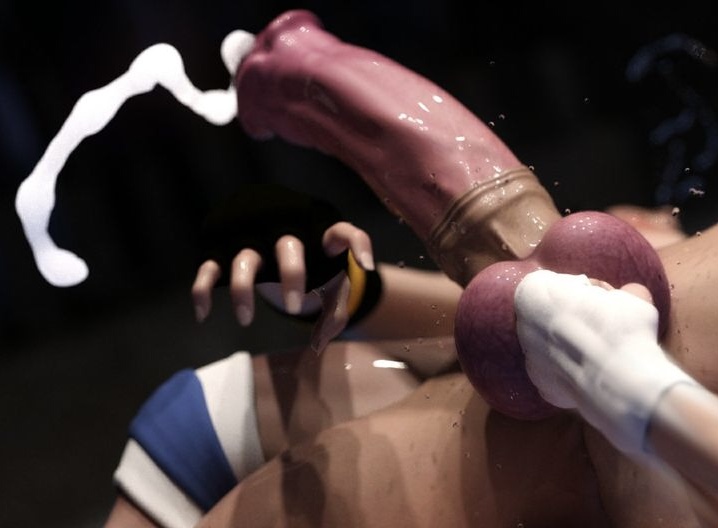 Futanari Ballbusting R34 (Rule34)