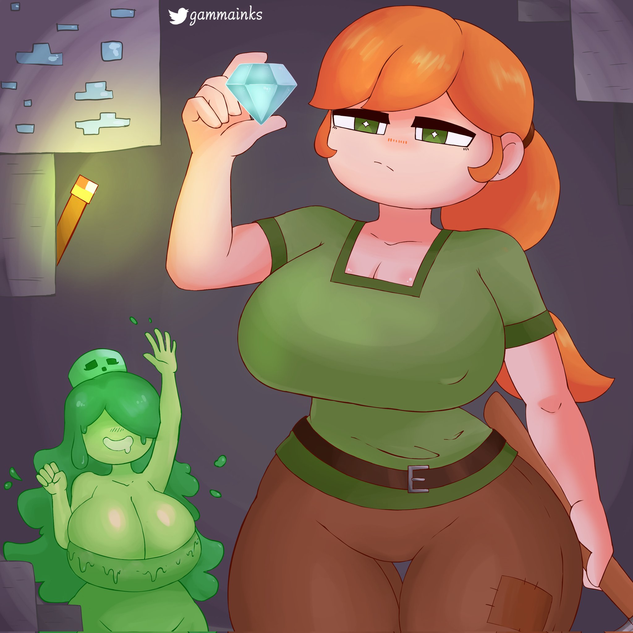 Minecraft Slime R34 (Rule 34)
