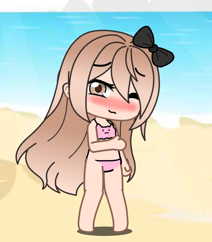 Skylar wearing Pink Bikini