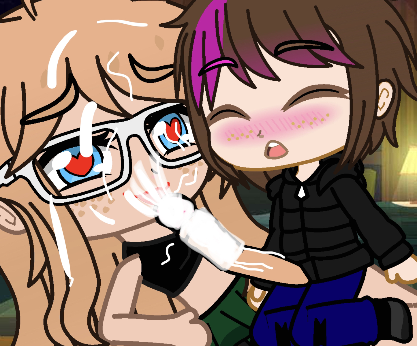 Paris and Nereace blowing