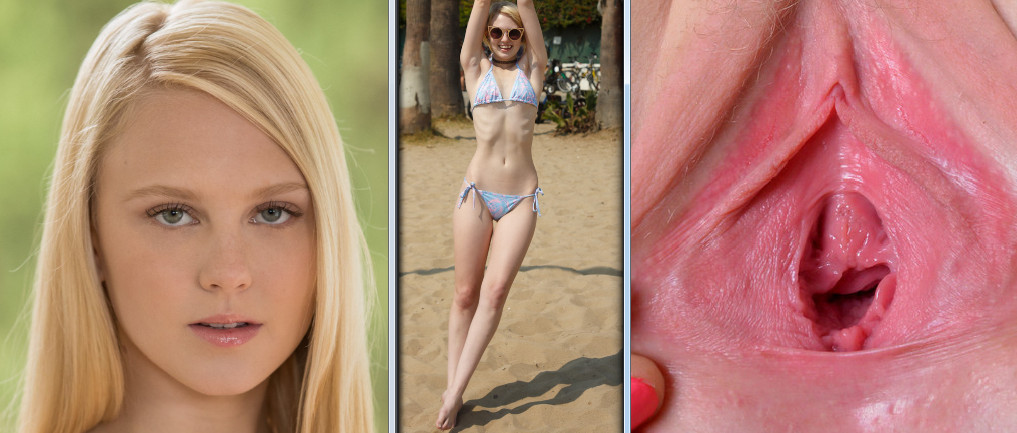 Lily Rader opens her vagina 2