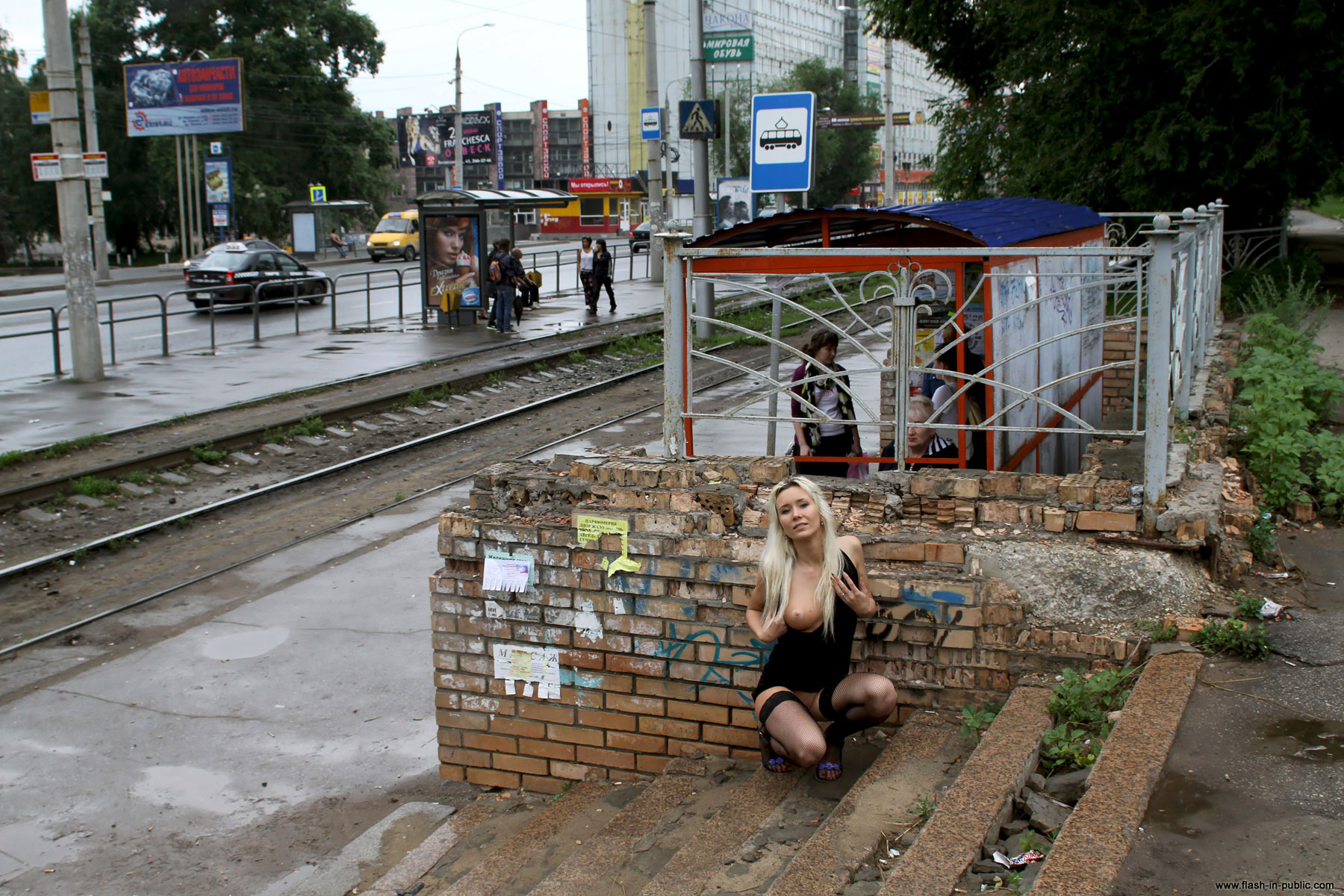 Flash in public - Anastasia S