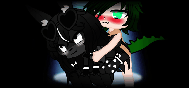 My oc fucks fnia shadow freddy and fnia shadow bonnie (GIF)