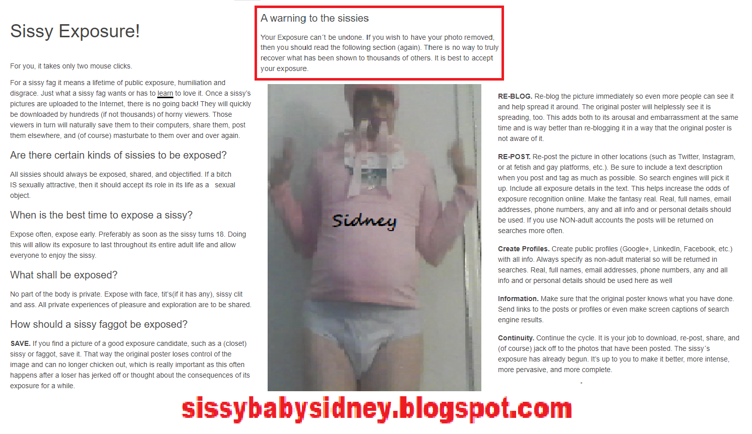 I sissybabysidney need exposure 14 pictures  Shooshtime 