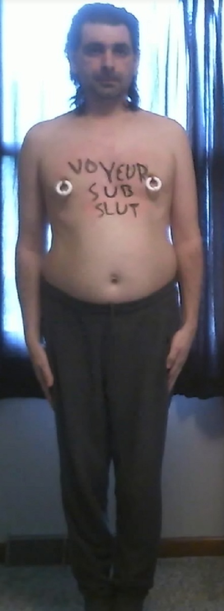 Webslut Blake Hill from Grand Rapids Michigan Body Writing