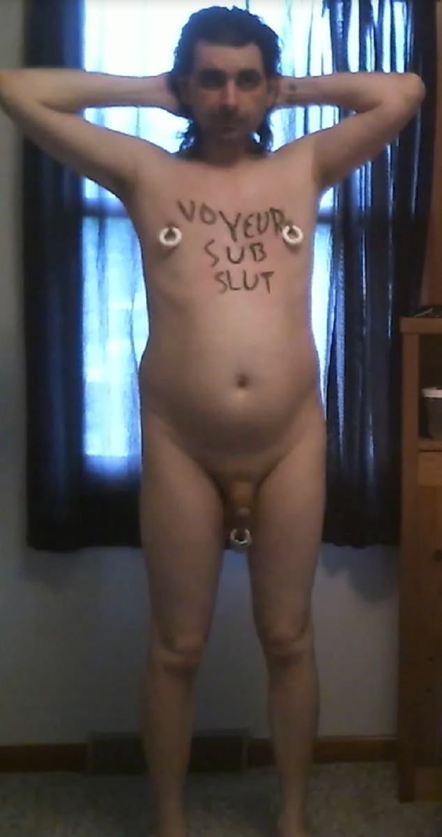 Webslut Blake Hill from Grand Rapids Michigan Body Writing