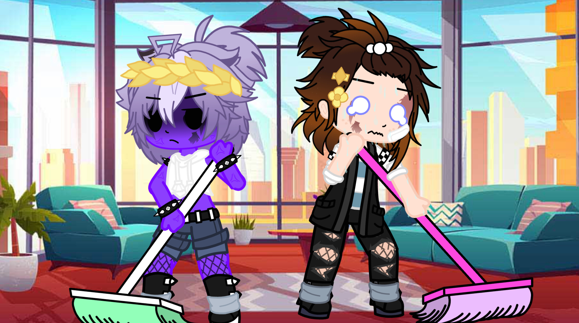 Hot bath and cleaning up