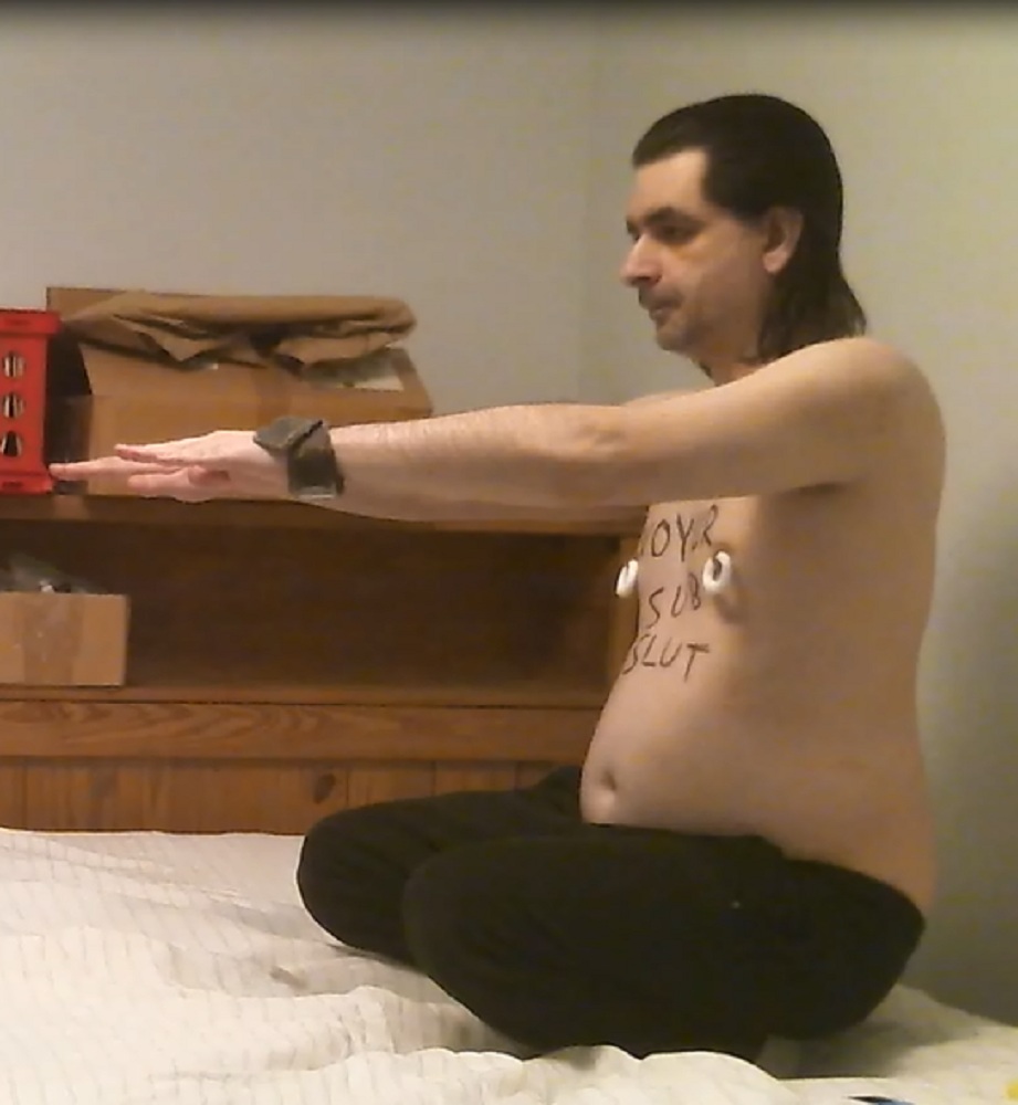 Webslut Blake Hill from Grand Rapids Michigan Body Writing 2