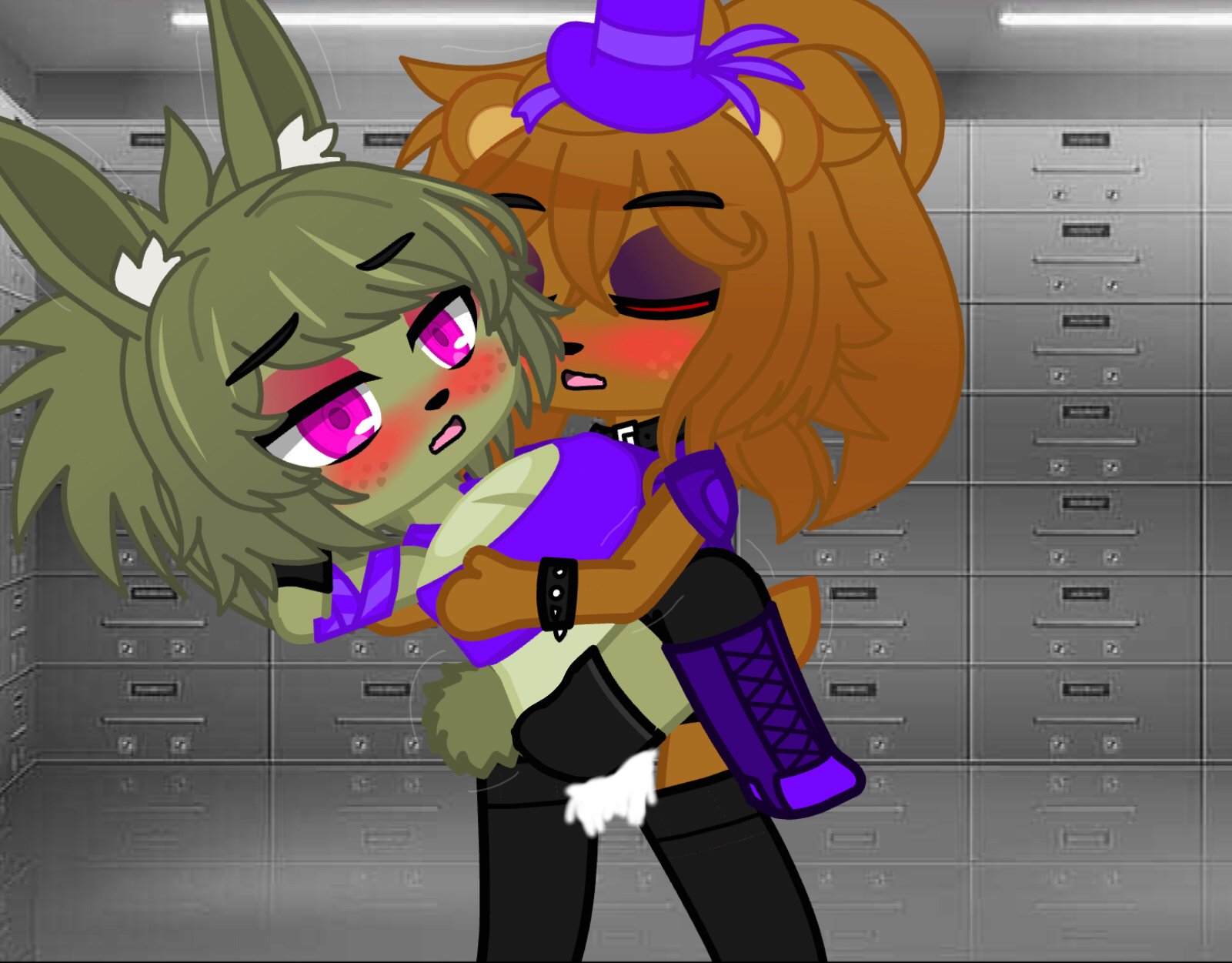 Frednibear fucking Glitchie in the backstage