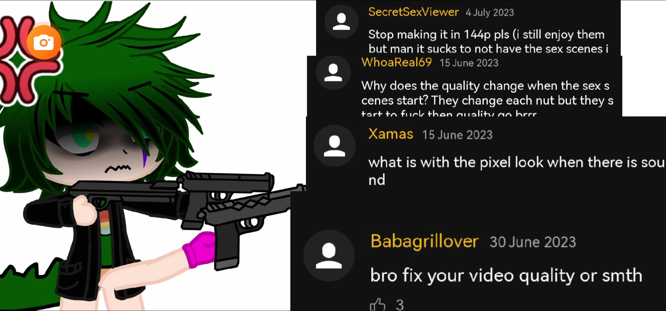 I AM F**KING TIRED OF SEEING THERES KIND OF COMMETS!