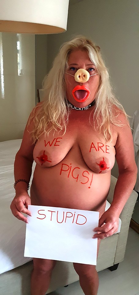 Pigs Dianna and Mike