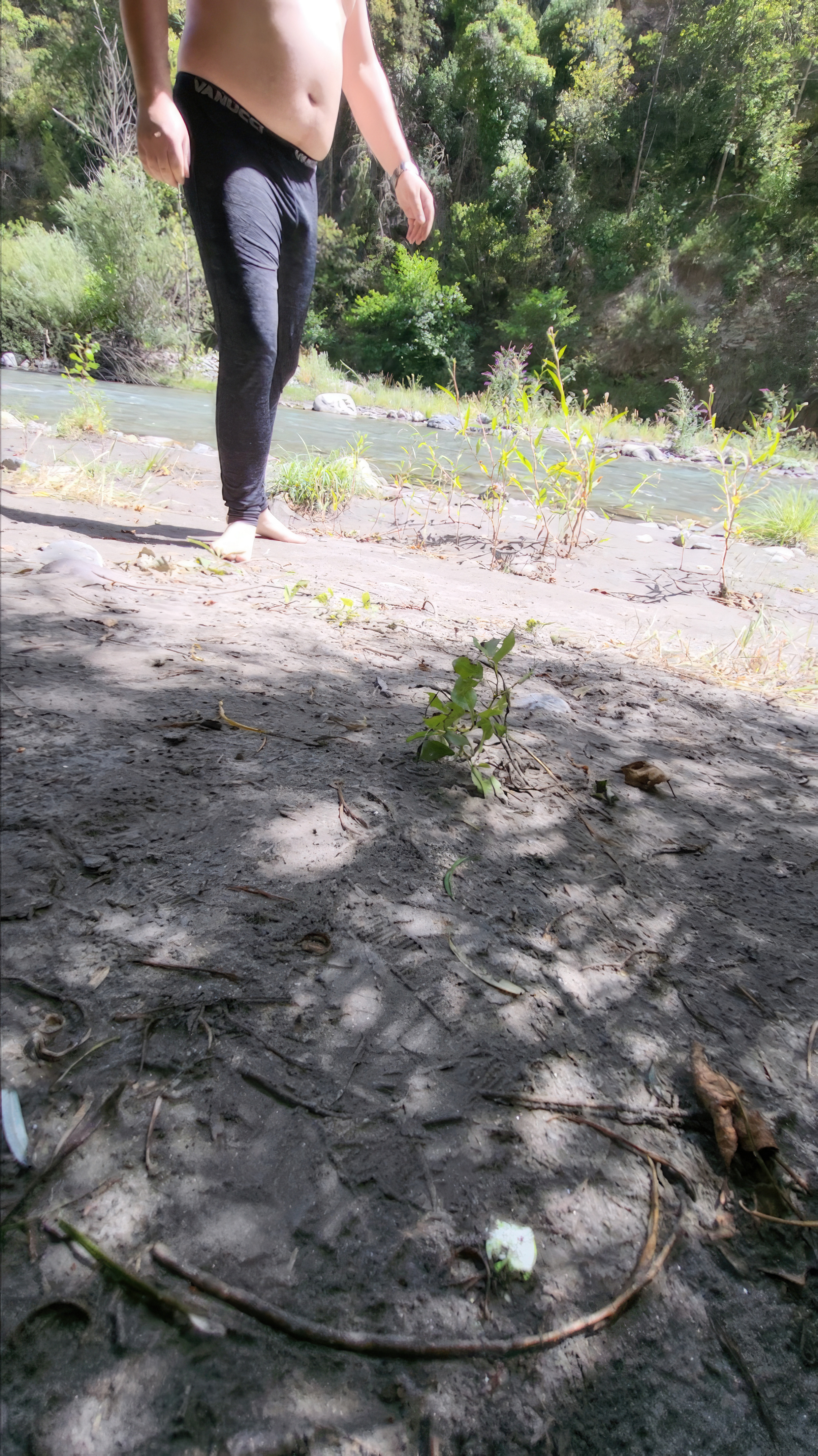Bathing in the creek