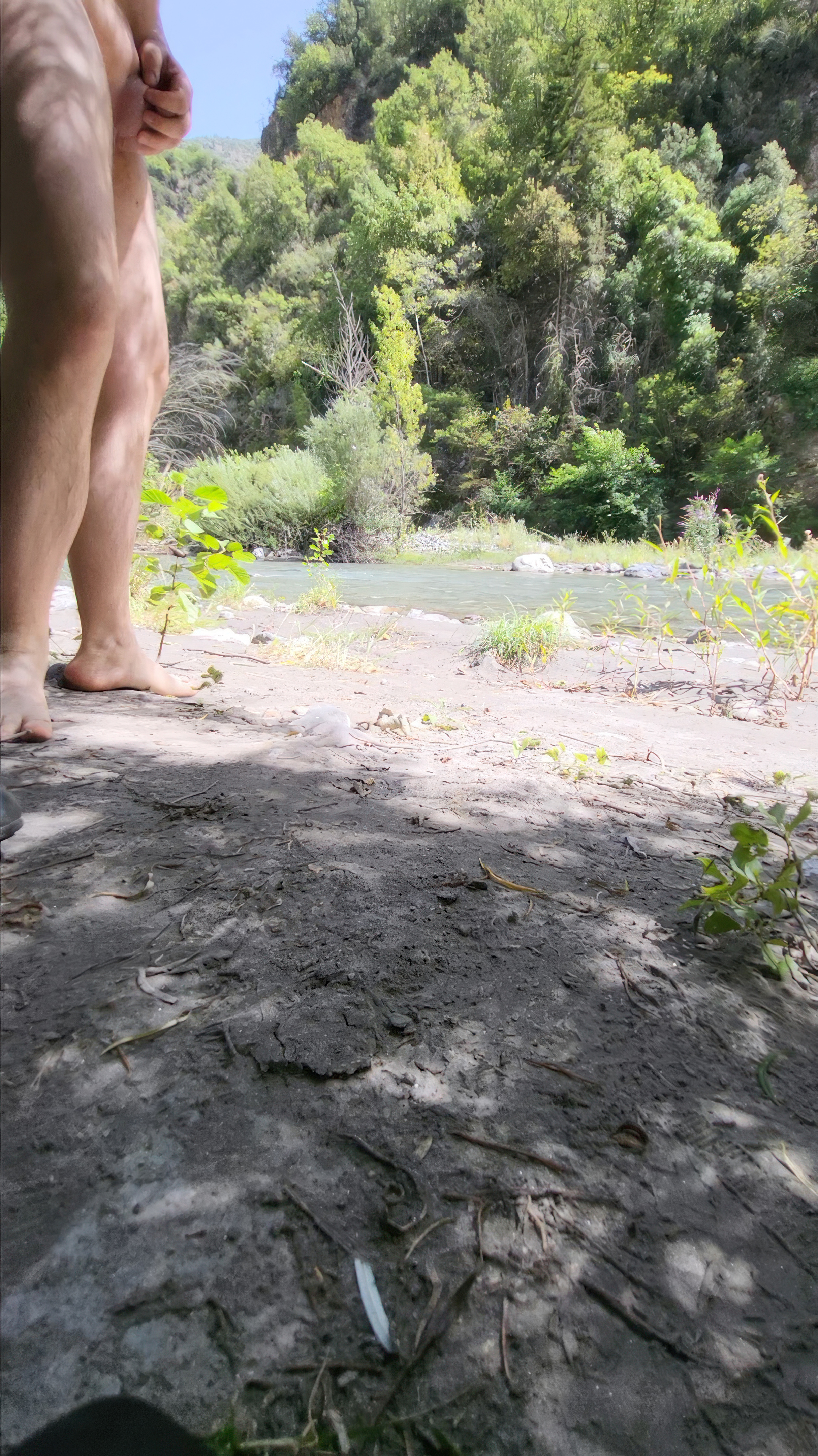Bathing in the creek