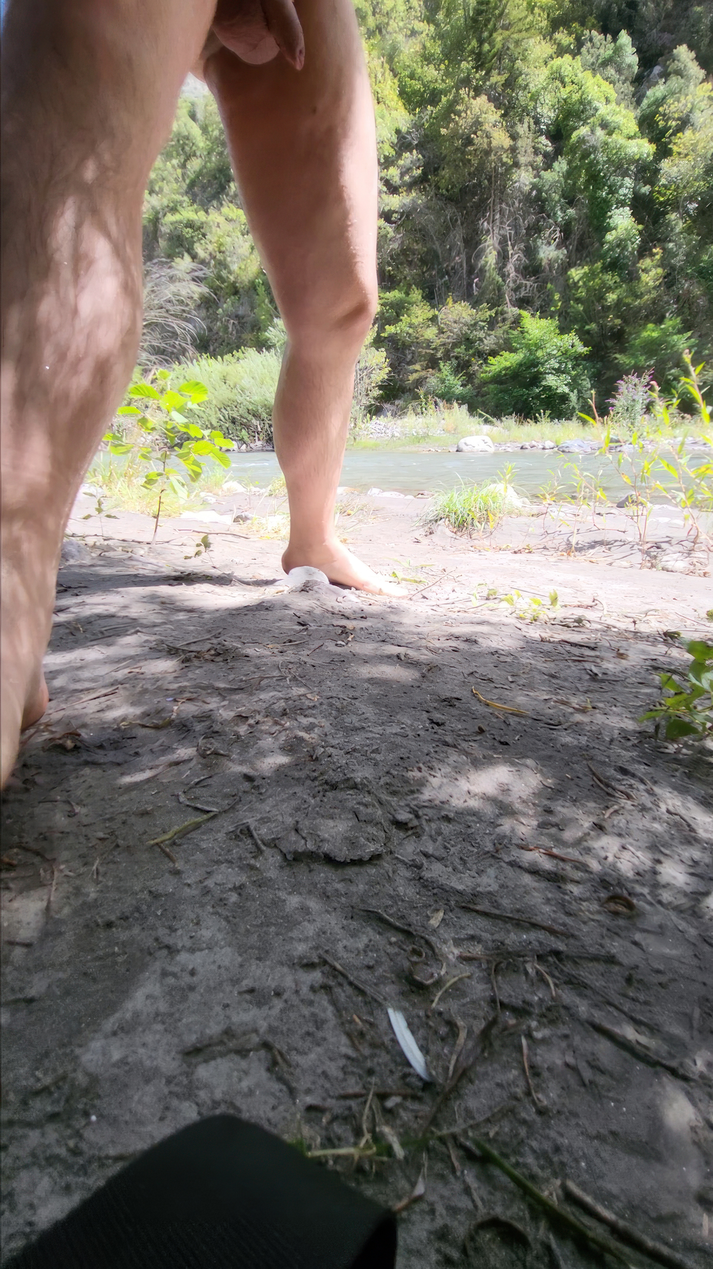 Bathing in the creek