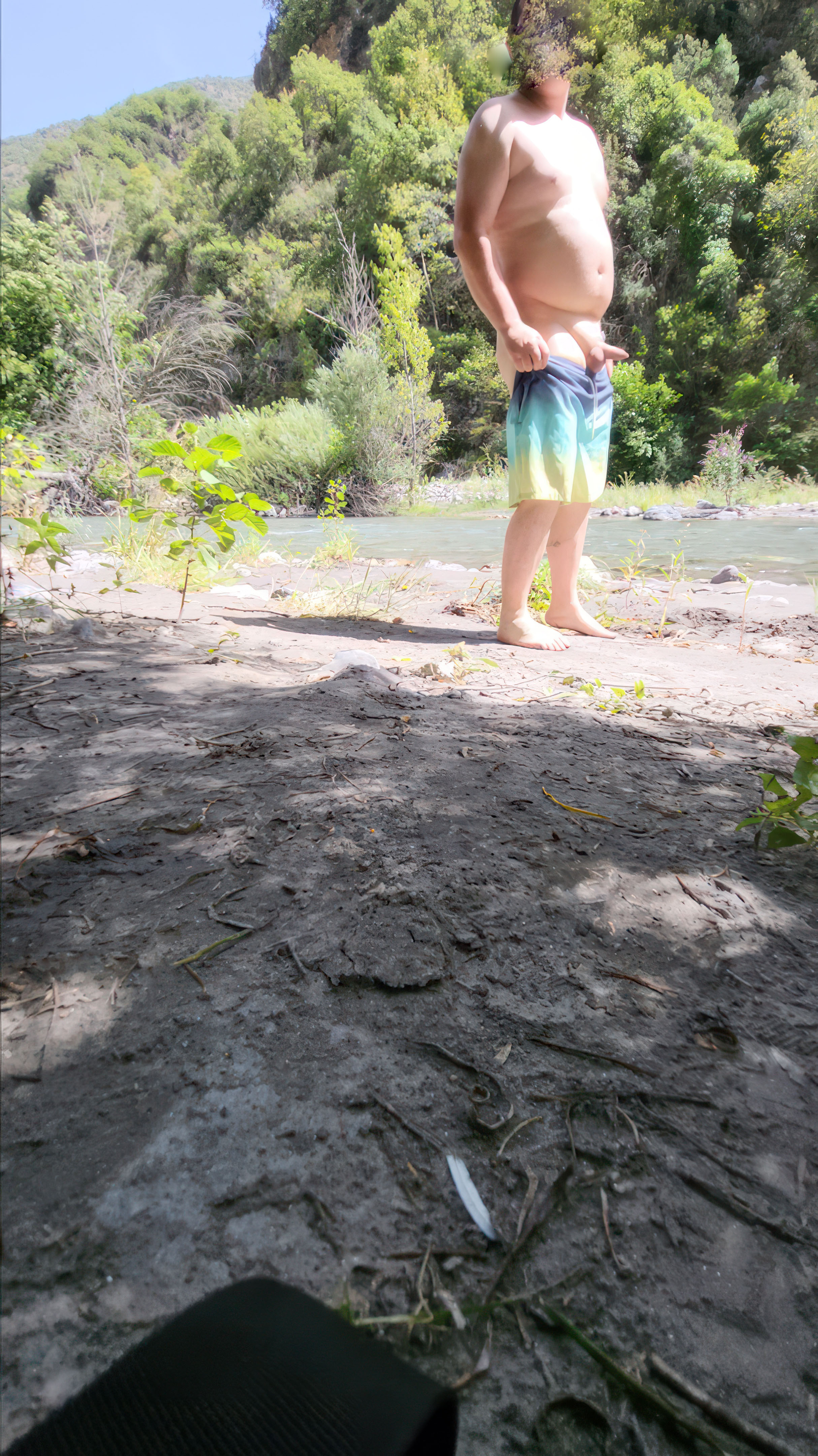Bathing in the creek