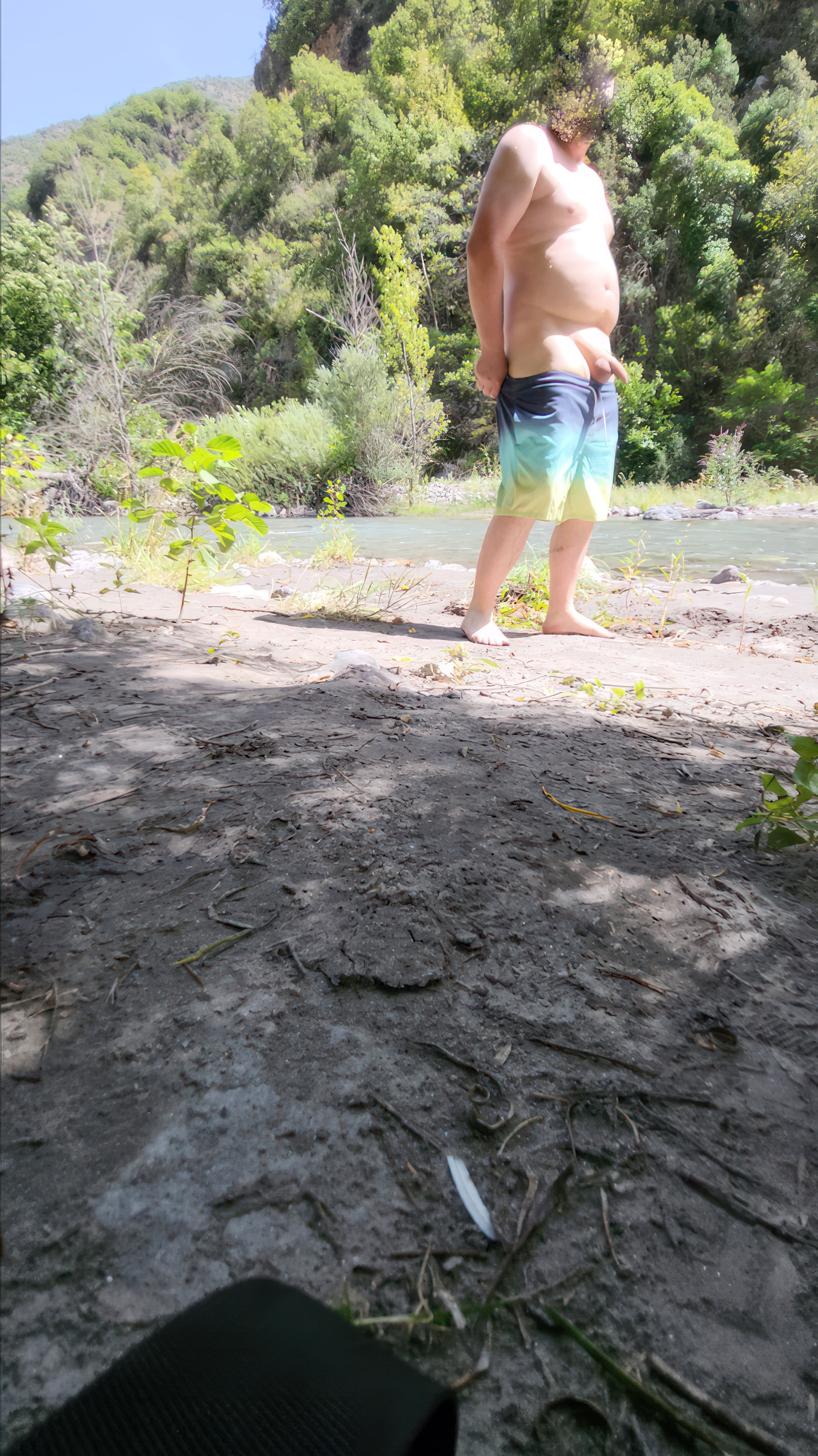 Bathing in the creek