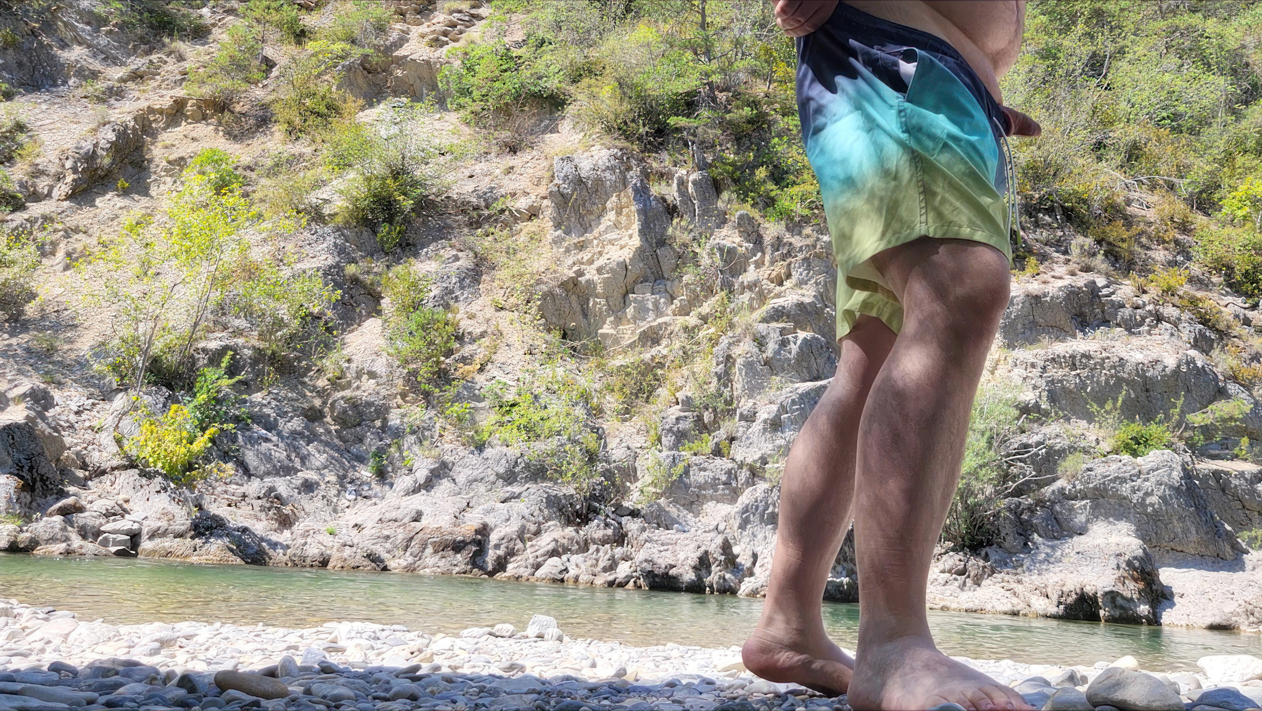 Bathing in the creek