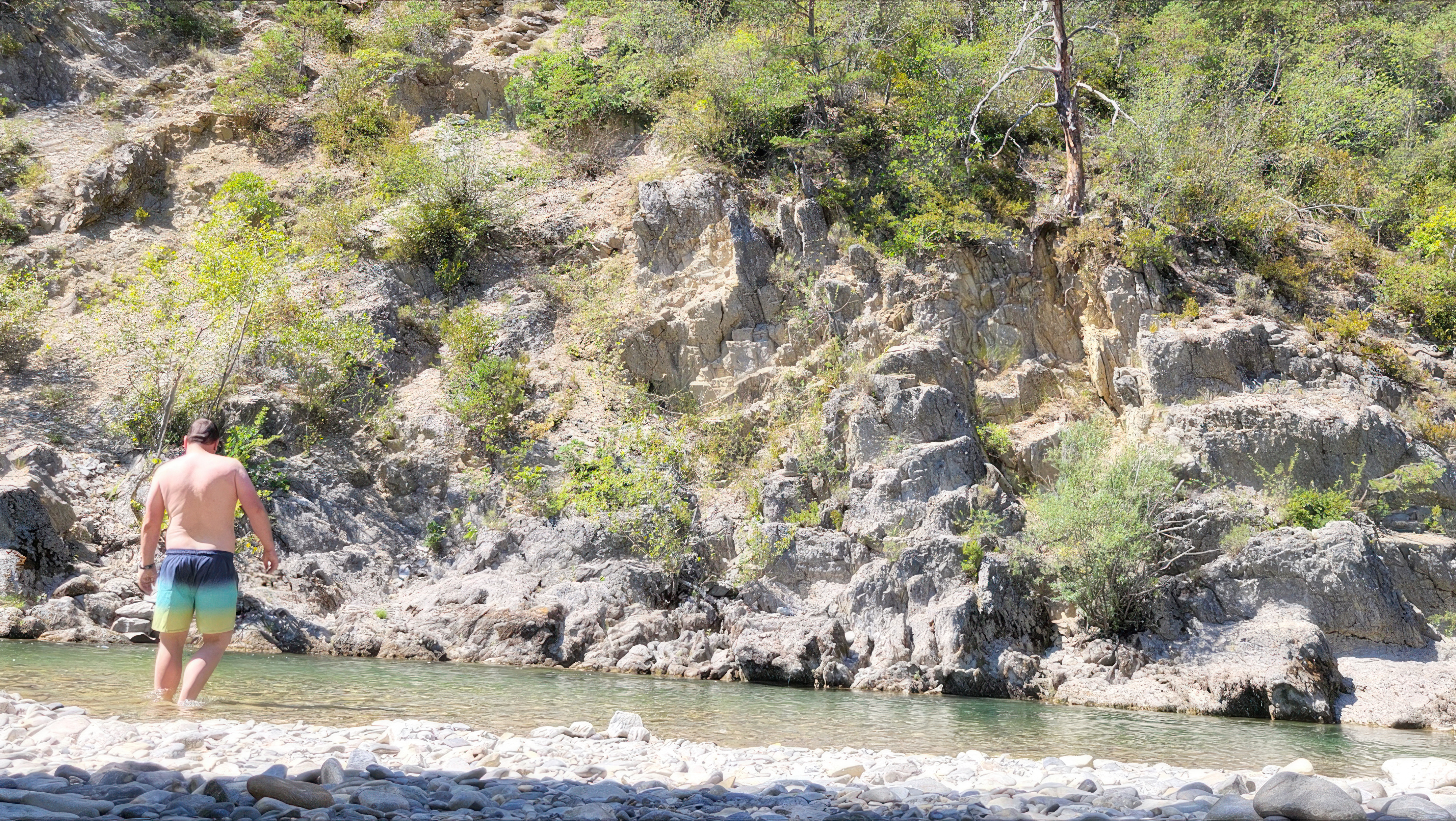 Bathing in the creek