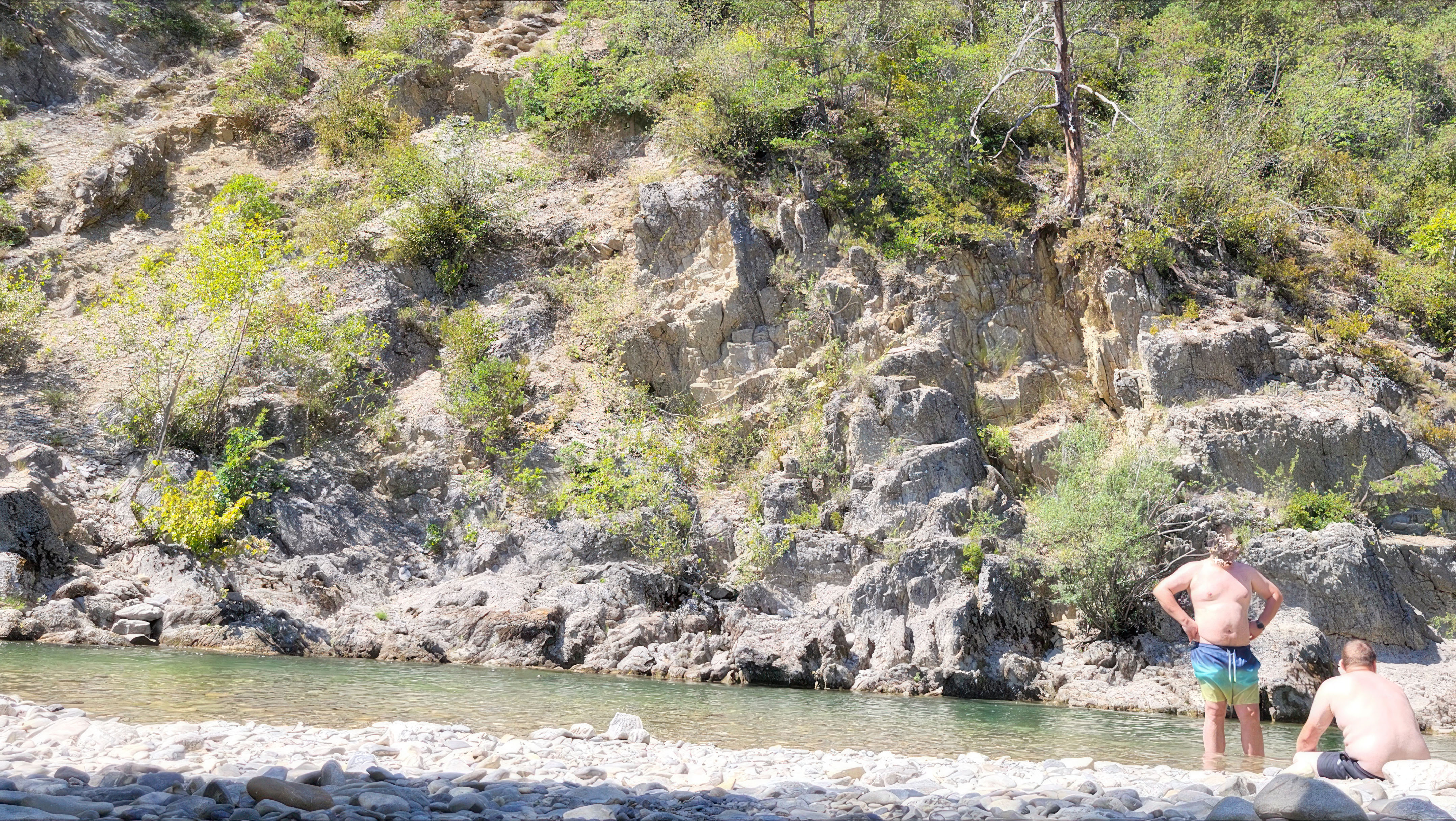 Bathing in the creek