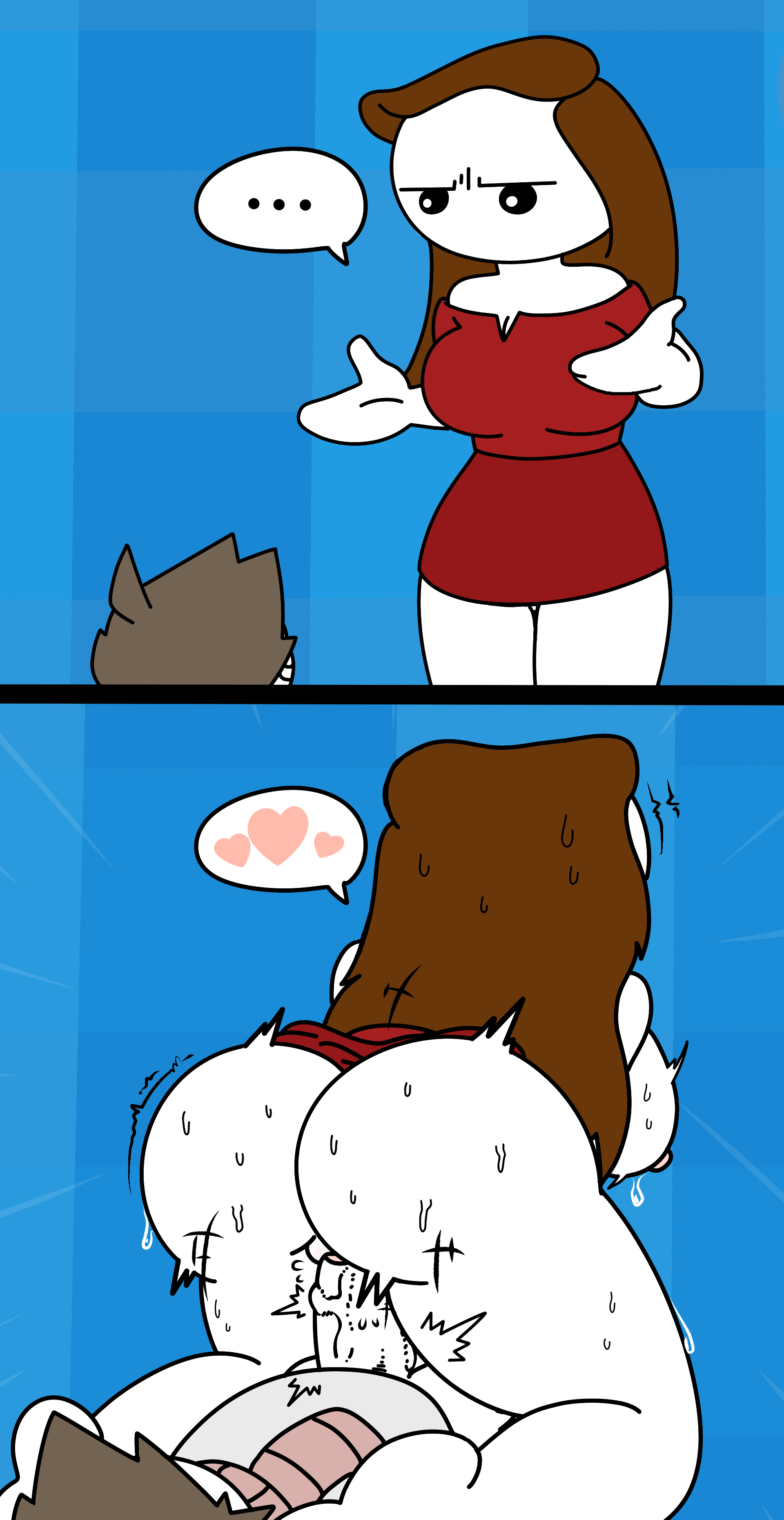 Scarf boy breading party