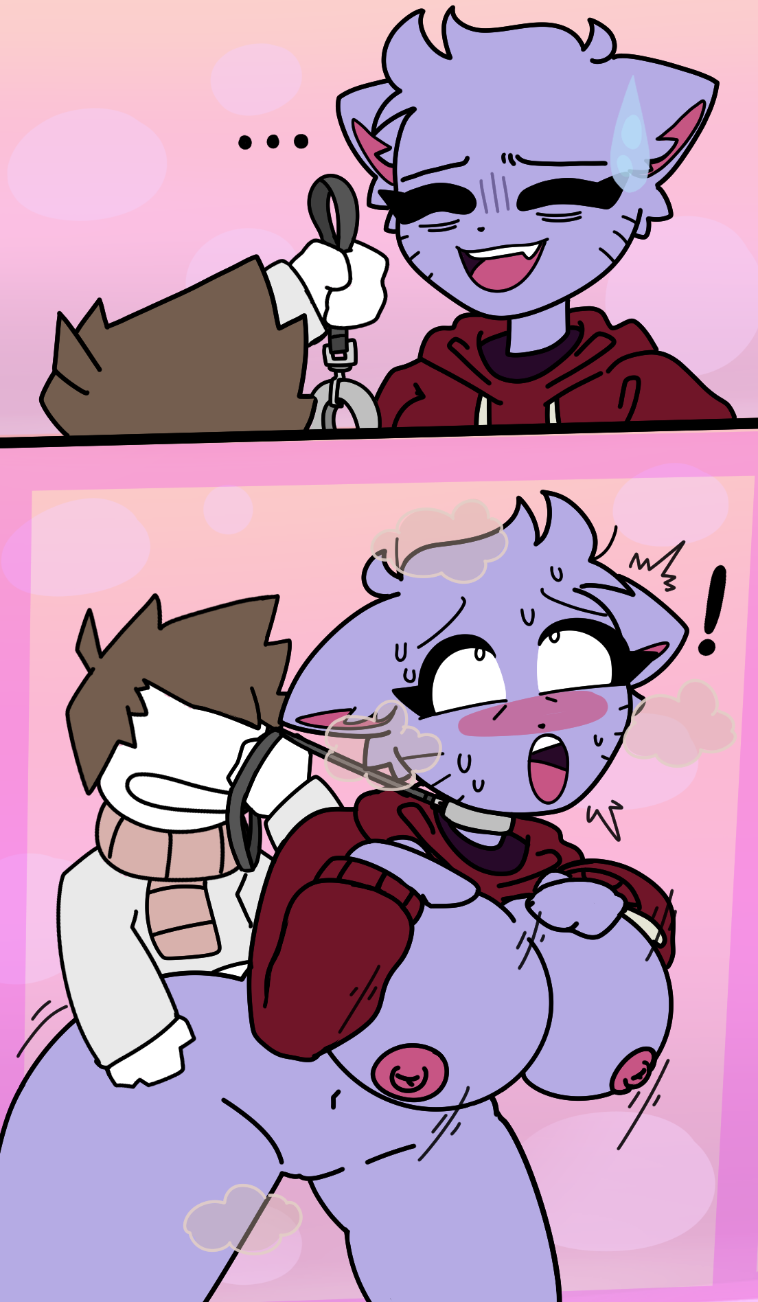 Scarf boy breading party