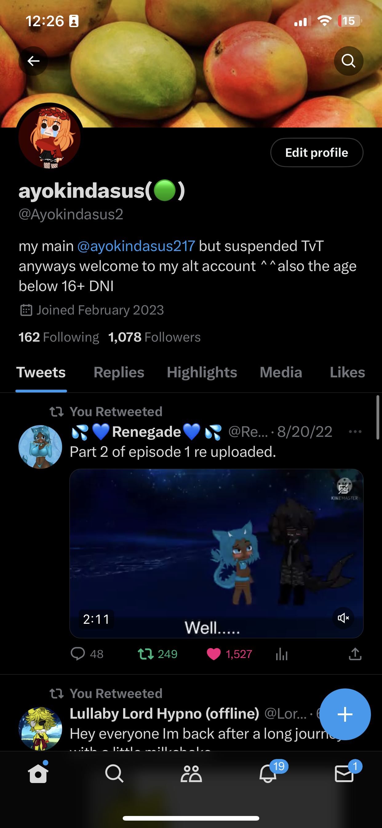 New account please go follow