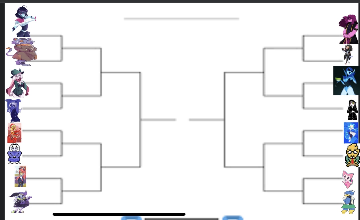 My deltarune waifu tournament who wins round one