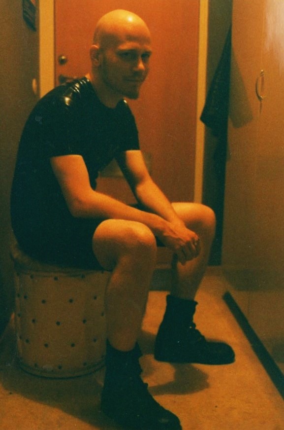 Finnish skinhead slave serving his master