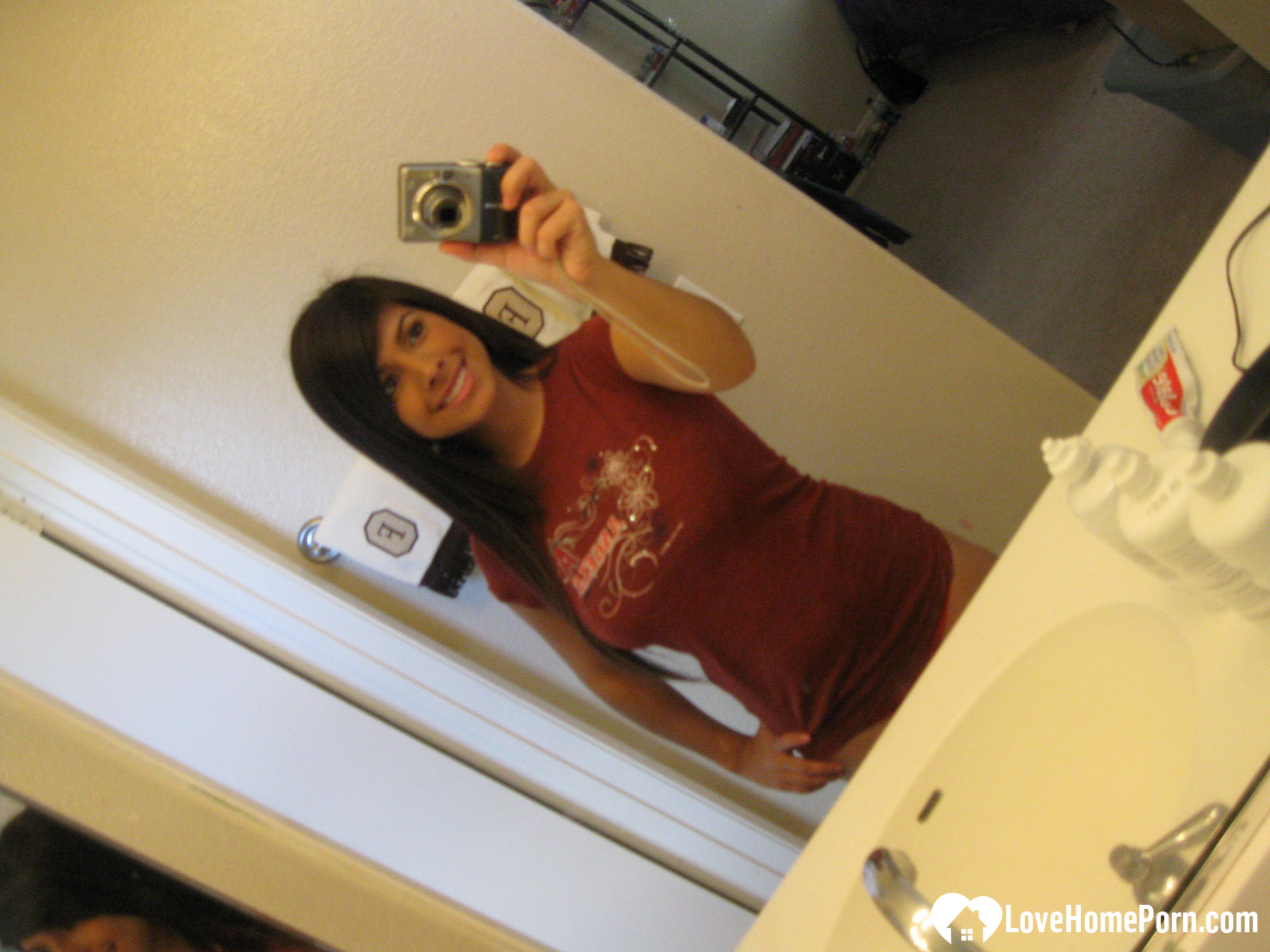 Teasing action by a big boobed chick