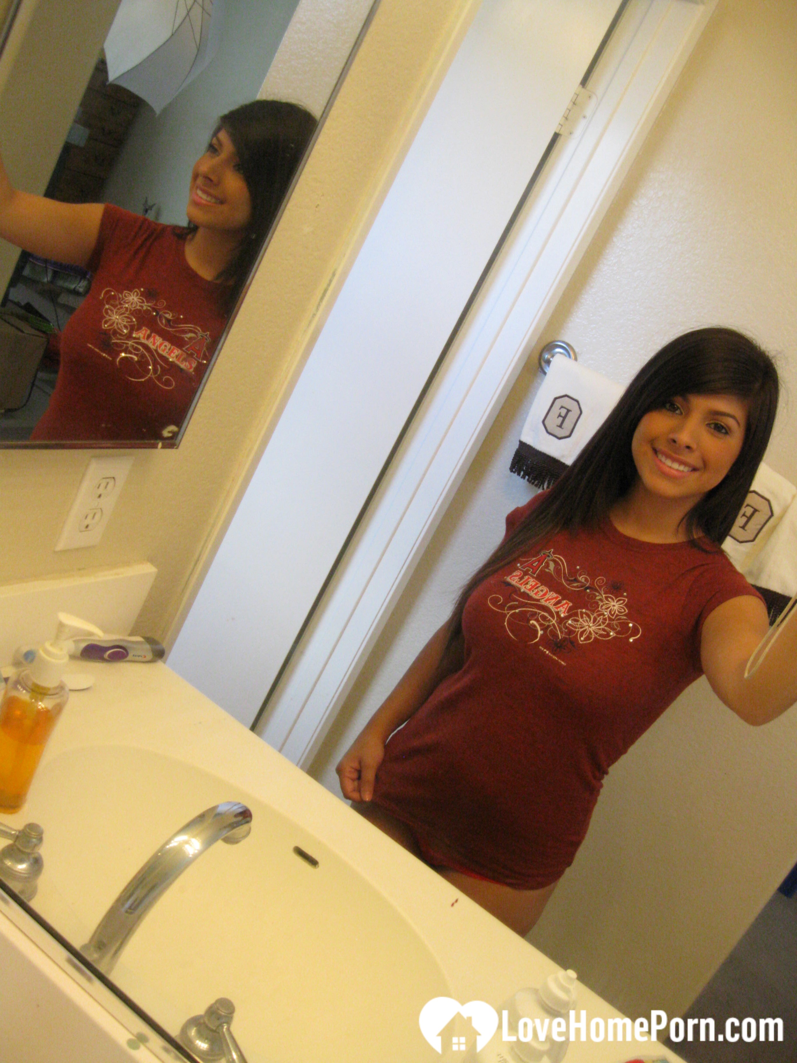 Teasing action by a big boobed chick