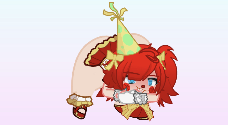 Circus Bïtch doing the jack-0-pose