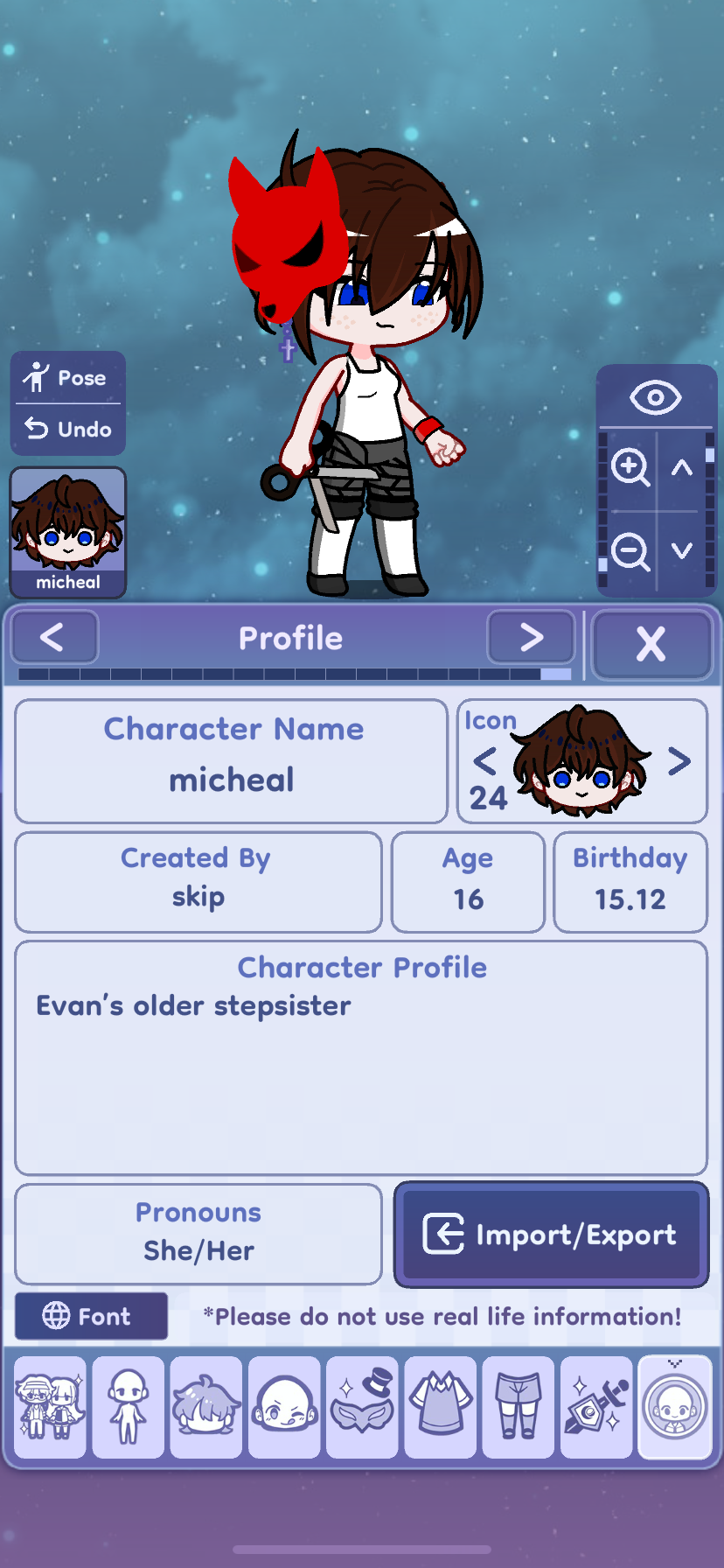 Fem Michael  she just cut her hair