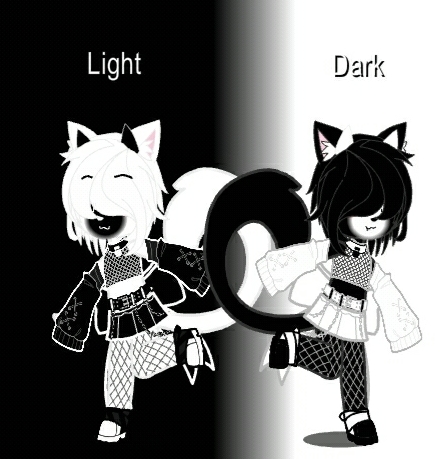 Meet light and dark.
