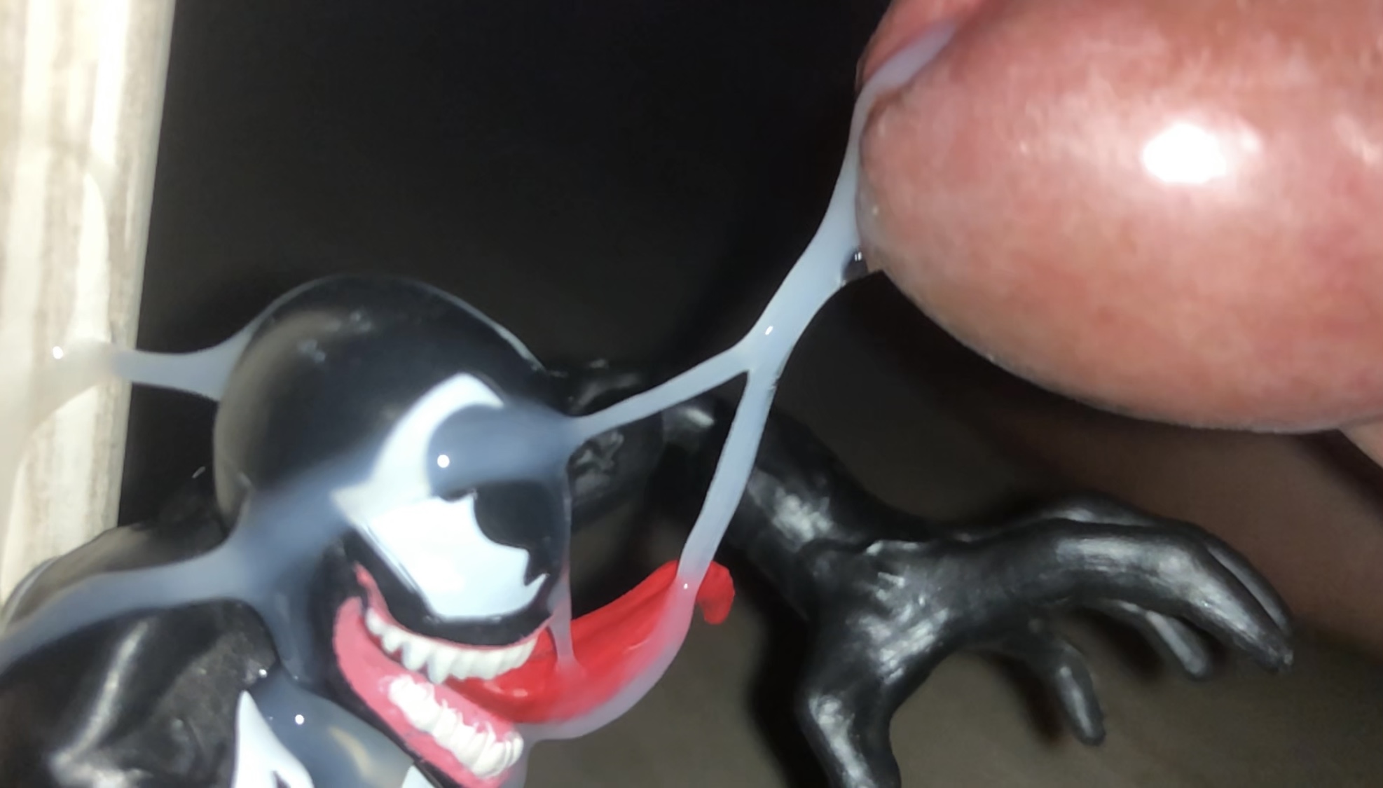 Venom licks up cumshot