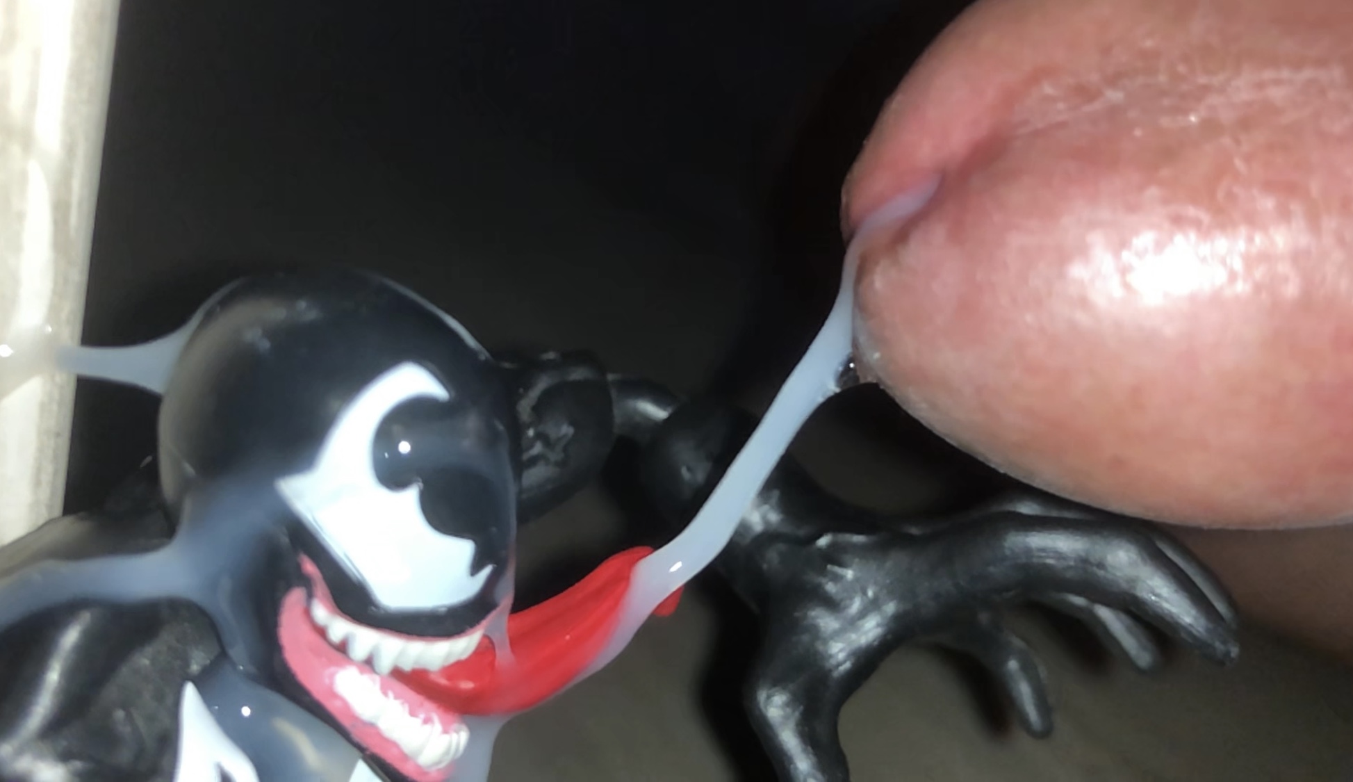 Venom licks up cumshot