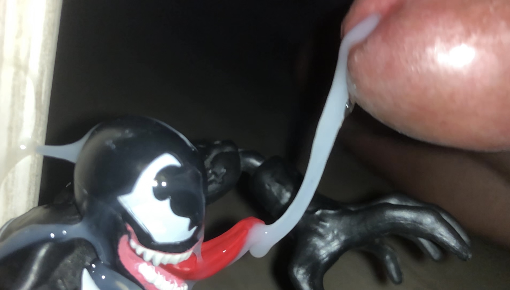Venom licks up cumshot
