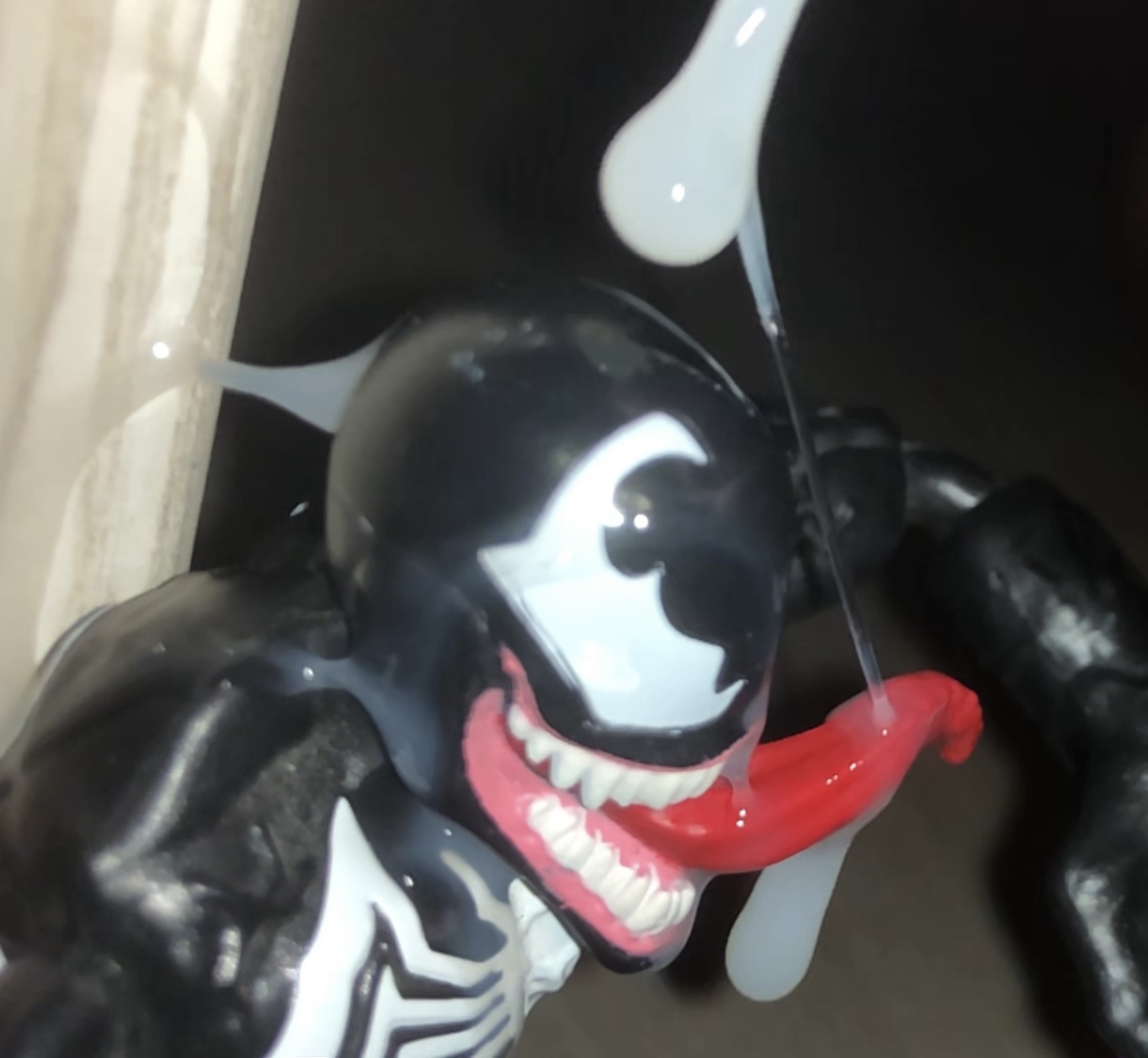 Venom licks up cumshot